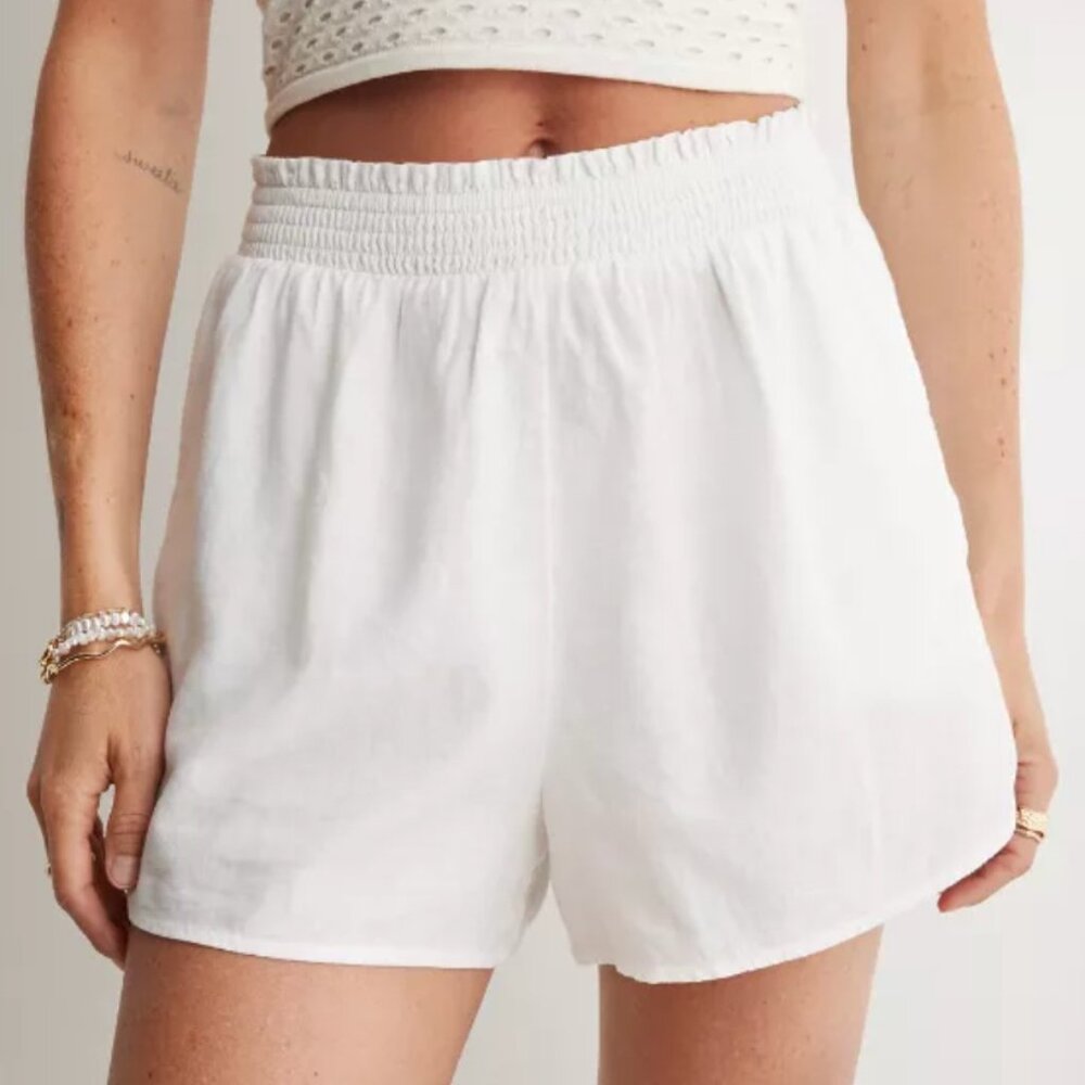 Aerie Linen Blend High Waisted Short